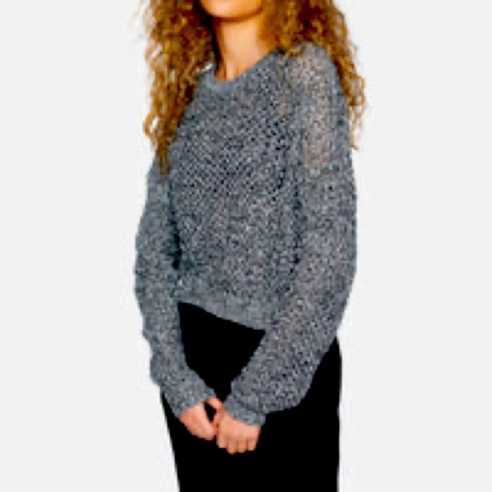 Hurley twisted open sweater size medium